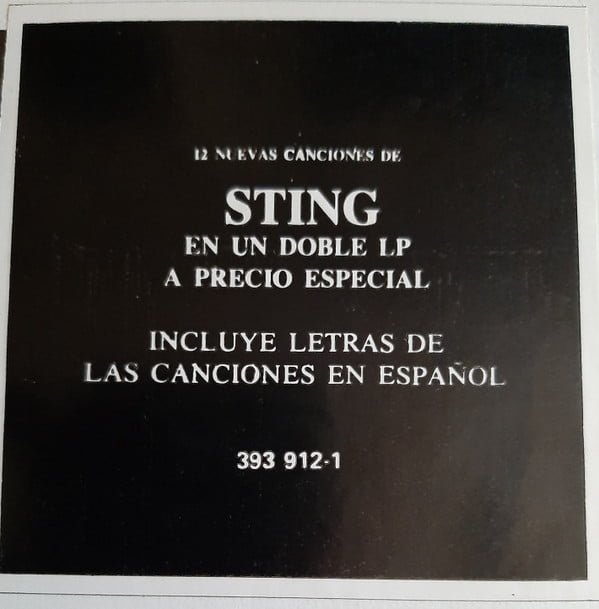 Sting ...Nothing Like The Sun-2xLP, Vinilos, Historia Nuestra