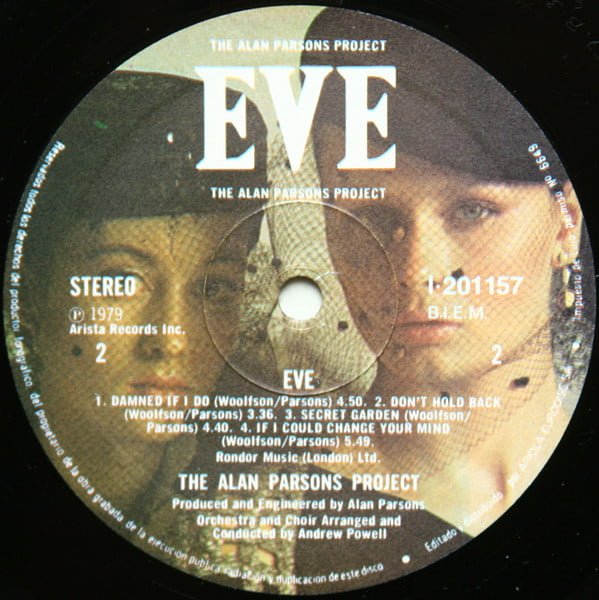 The Alan Parsons Project Eve LP, Vinilos, Historia Nuestra