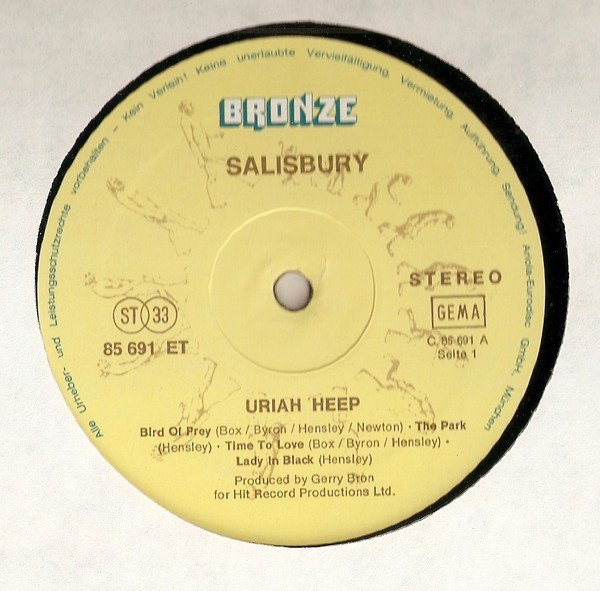 Uriah Heep Salisbury-LP, Vinilos, Historia Nuestra