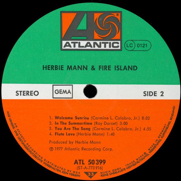 Herbie Mann & Fire Island Herbie Mann & Fire Island-LP, Vinilos, Historia Nuestra
