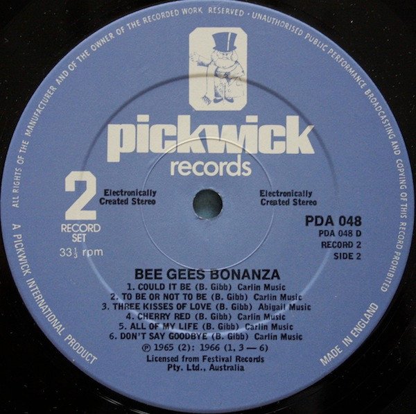 Bee Gees The Bee Gees Bonanza - The Early Days LP, Vinilos, Historia Nuestra