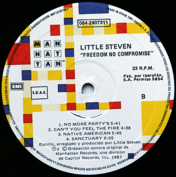 Little Steven Freedom No Compromise -LP, Vinilos, Historia Nuestra