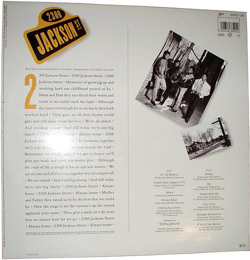 The Jacksons 2300 Jackson Street-LP, Vinilos, Historia Nuestra