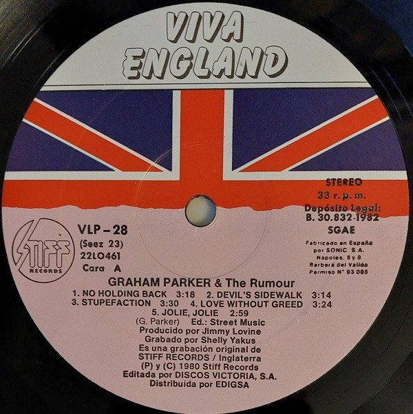 Graham Parker And The Rumour Viva England-LP, Vinilos, Historia Nuestra