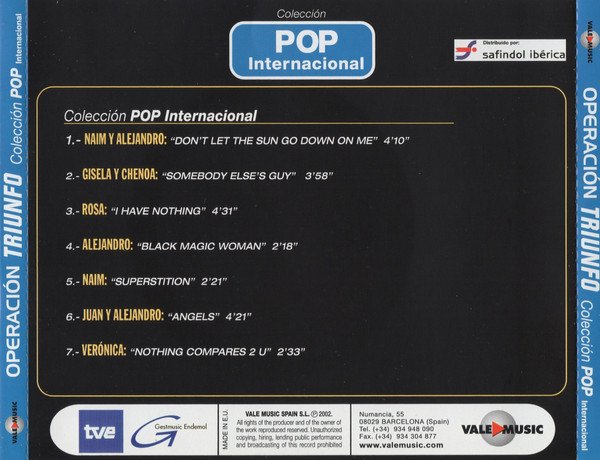 Various Operación Triunfo Colección Pop Internacional-CD, CDs, Historia Nuestra