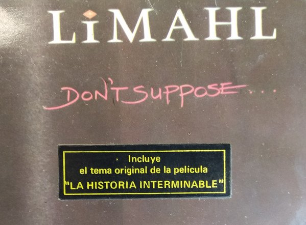 Limahl Don't Suppose-LP, Vinilos, Historia Nuestra