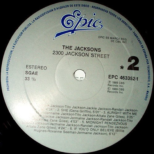 The Jacksons 2300 Jackson Street-LP, Vinilos, Historia Nuestra