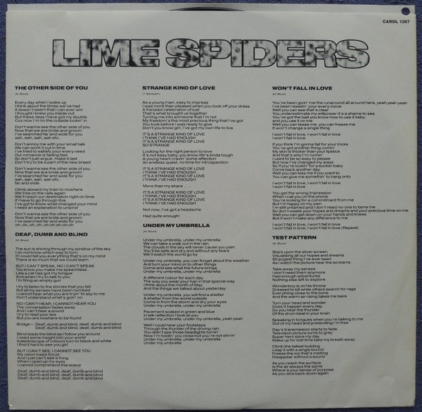 Lime Spiders* Volatile-LP, Vinilos, Historia Nuestra