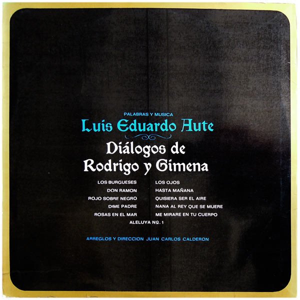 Luis Eduardo Aute Diálogos De Rodrigo Y Gimena-LP, Vinilos, Historia Nuestra