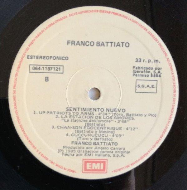 Battiato* Ecos De Danzas Sufi-LP, Vinilos, Historia Nuestra