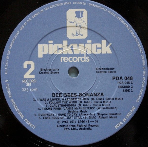 Bee Gees The Bee Gees Bonanza - The Early Days LP, Vinilos, Historia Nuestra