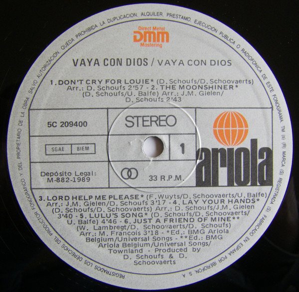 Vaya Con Dios Vaya Con Dios-LP, Vinilos, Historia Nuestra