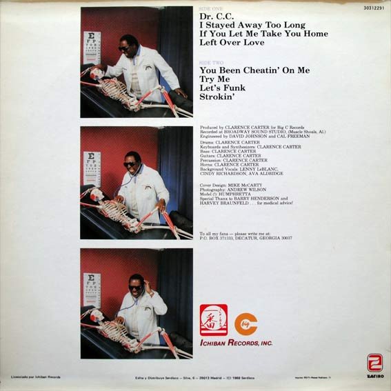 Clarence Carter Dr. C.C.-LP, Vinilos, Historia Nuestra