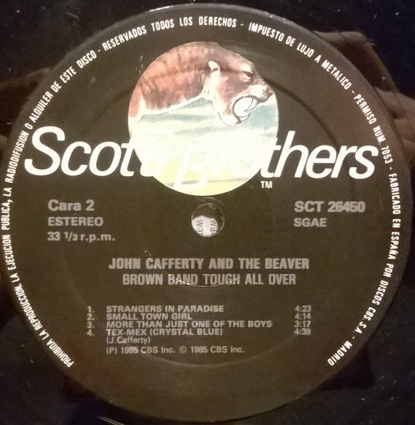 John Cafferty And The Beaver Brown Band Tough All Over-LP, Vinilos, Historia Nuestra