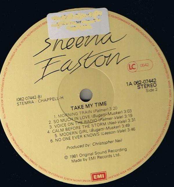 Sheena Easton Take My Time-LP, Vinilos, Historia Nuestra