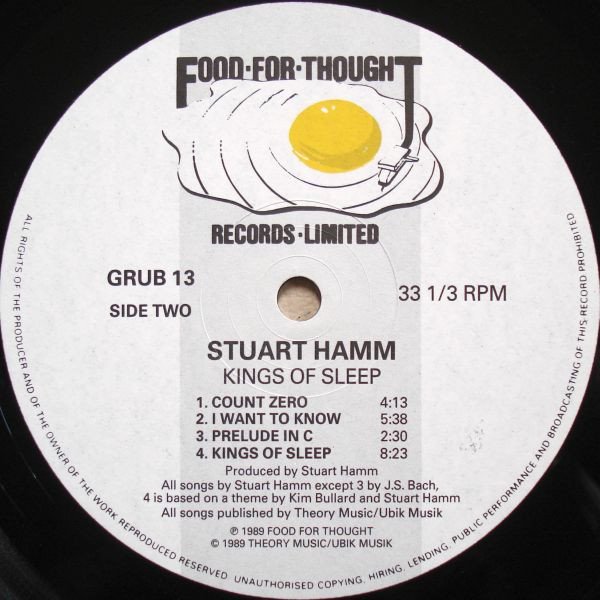 Stuart Hamm Kings Of Sleep-LP, Vinilos, Historia Nuestra
