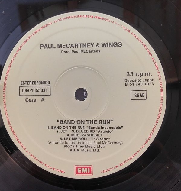 Paul McCartney & Wings* Band On The Run-LP, Vinilos, Historia Nuestra