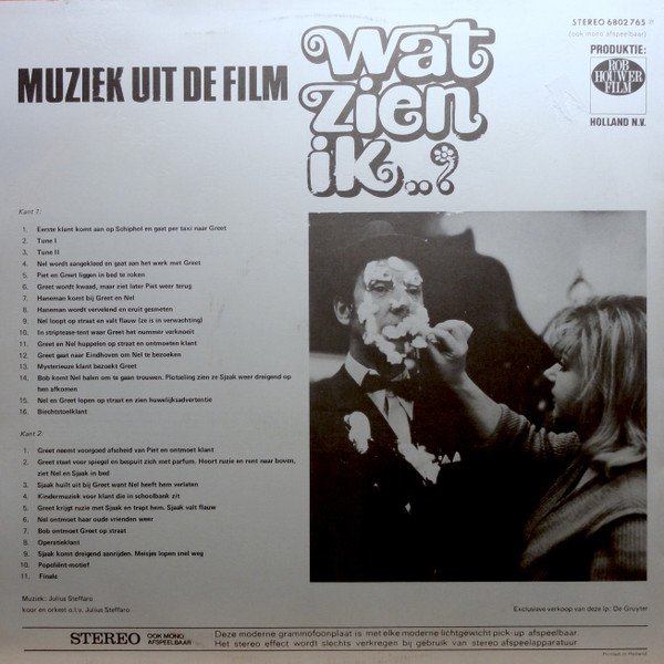 Julius Steffaro Wat Zien Ik..? (Muziek Uit De Film) LP, Vinilos, Historia Nuestra