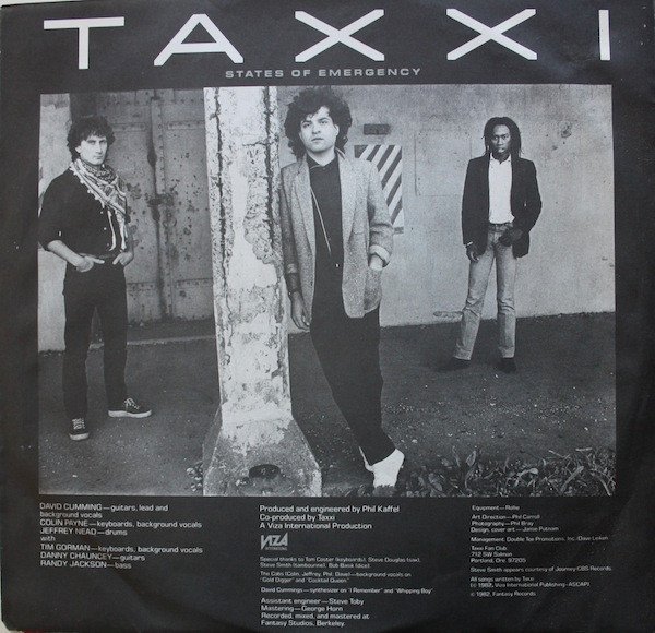 Taxxi States Of Emergency LP, Vinilos, Historia Nuestra