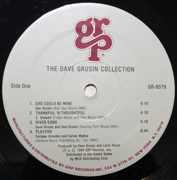 Dave Grusin Collection LP, Vinilos, Historia Nuestra