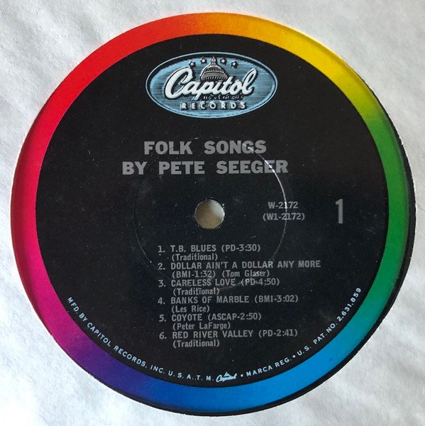 Pete Seeger Folk Songs By Pete Seeger LP, Vinilos, Historia Nuestra