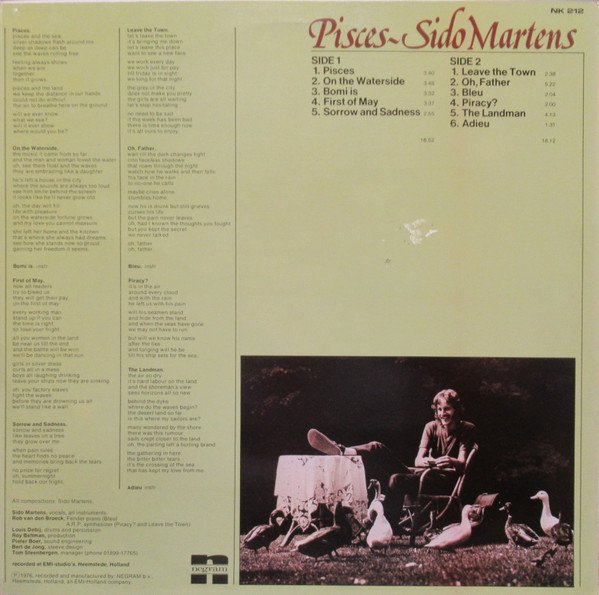 Sido Martens Pisces LP, Vinilos, Historia Nuestra