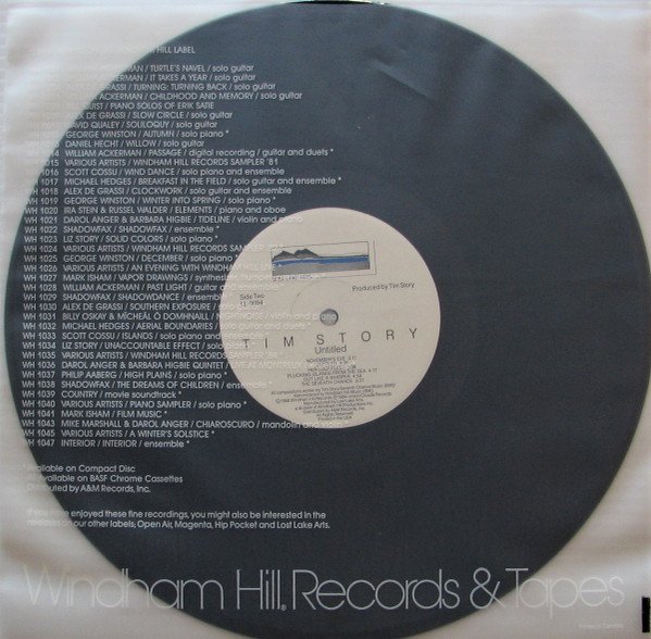 Tim Story Untitled LP, Vinilos, Historia Nuestra