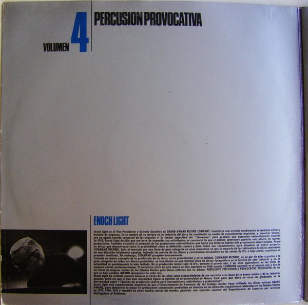 Enoch Light Y La Brigada Ligera* Percusion Provocativa / Vol. 4 LP, Vinilos, Historia Nuestra