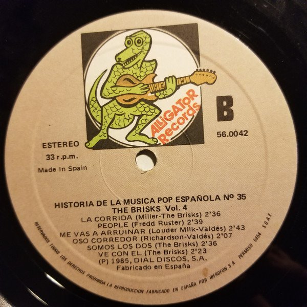 The Brisks Vol-4 LP, Vinilos, Historia Nuestra