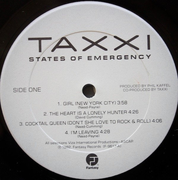 Taxxi States Of Emergency LP, Vinilos, Historia Nuestra