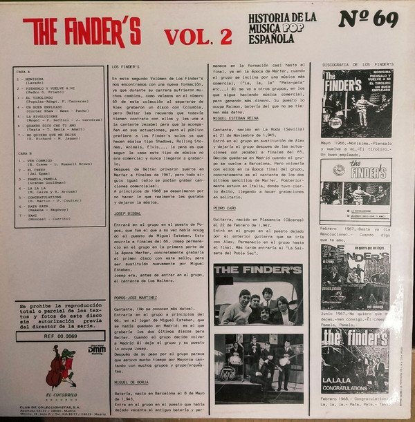 The Finder's The Finder's Vol. 2 LP, Vinilos, Historia Nuestra