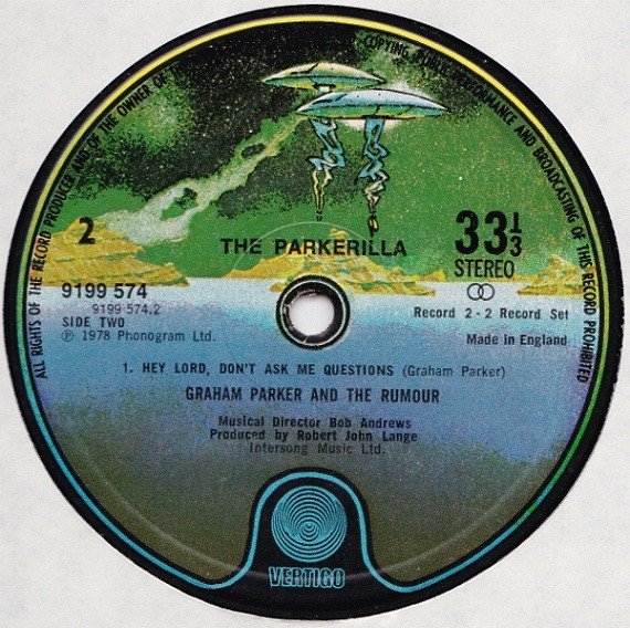 Graham Parker And The Rumour The Parkerilla-7, Vinilos, Historia Nuestra