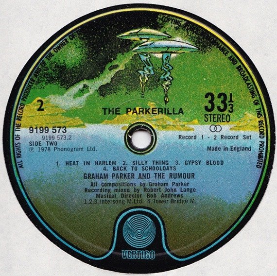 Graham Parker And The Rumour The Parkerilla-7, Vinilos, Historia Nuestra