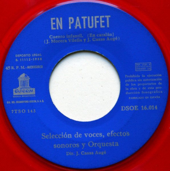 Various La Rateta Que Escombrava L'Escaleta / En Patufet-, Vinilos, Historia Nuestra