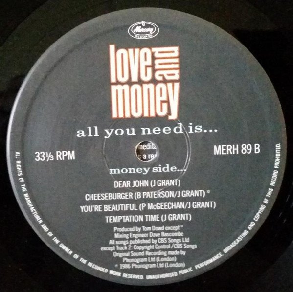 Love And Money All You Need Is...-7, Vinilos, Historia Nuestra