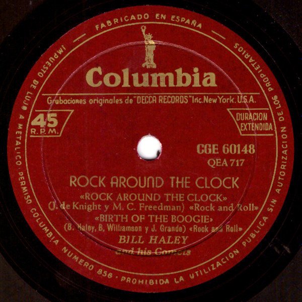 Bill Haley And His Comets Rock Around The Clock = Al Compás Del Reloj-, Vinilos, Historia Nuestra