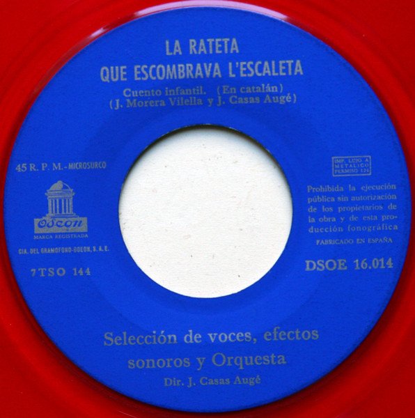 Various La Rateta Que Escombrava L'Escaleta / En Patufet-, Vinilos, Historia Nuestra