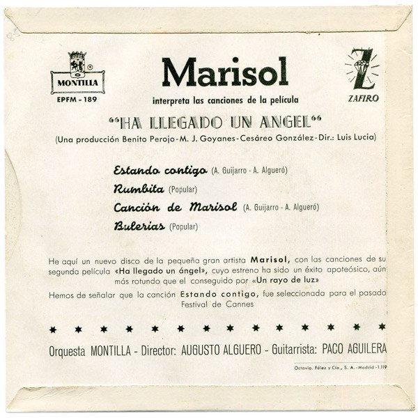 Marisol Canciones De La Película "Ha Llegado Un Angel"-7, Vinilos, Historia Nuestra