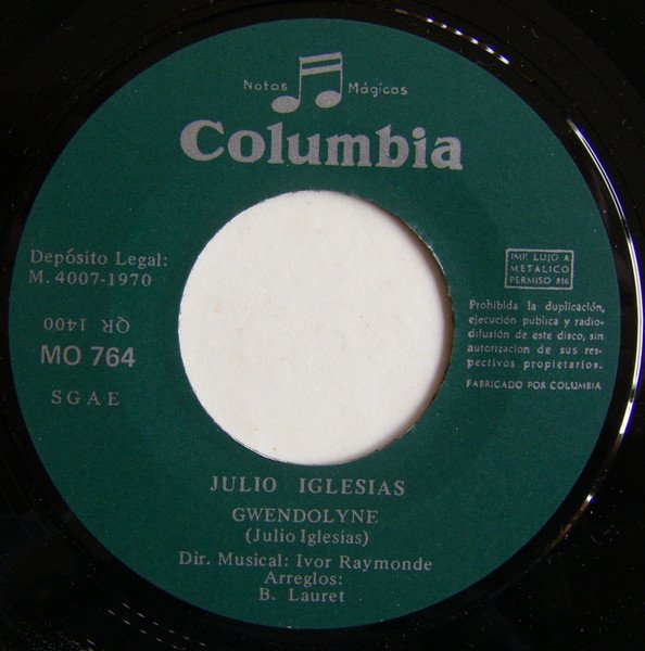 Julio Iglesias Gwendolyne-, Vinilos, Historia Nuestra