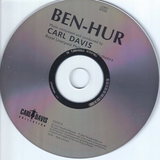 Carl Davis, Royal Liverpool Philharmonic Orchestra Ben-Hur (1925)-7, CDs, Historia Nuestra