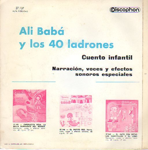 Various Alí Babá Y Los Cuarenta Ladrones-, Vinilos, Historia Nuestra