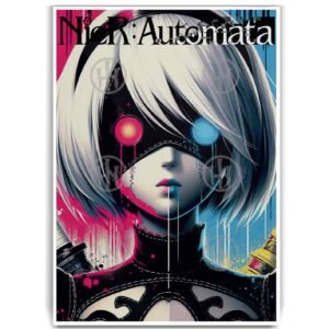 Póster, Poster 2B NieR Automata 2, Poster Acción_AventuraPosters Historia Nuestra, Póster Videojuegos | Historia Nuestra