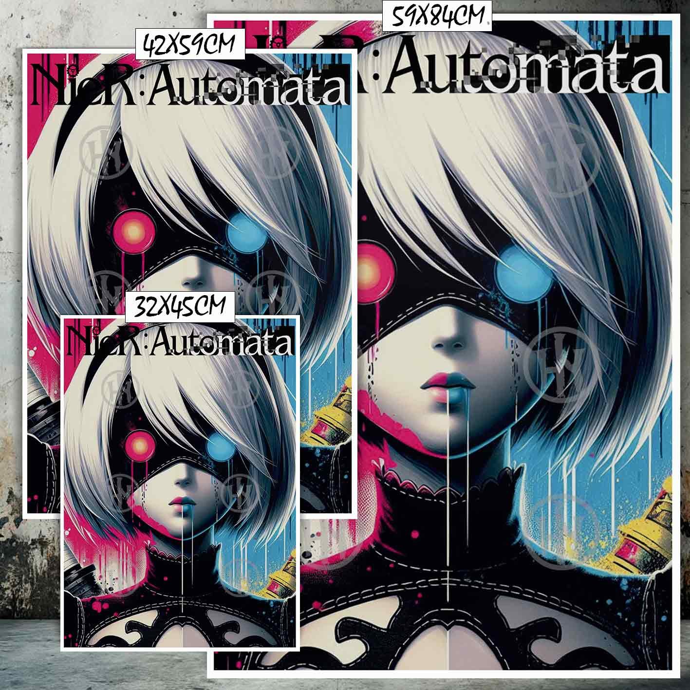 Hanna Poster Castle Rock de Historia Nuestra, 2B NieR Automata 2-El Póster Personalizado, Historia Nuestra