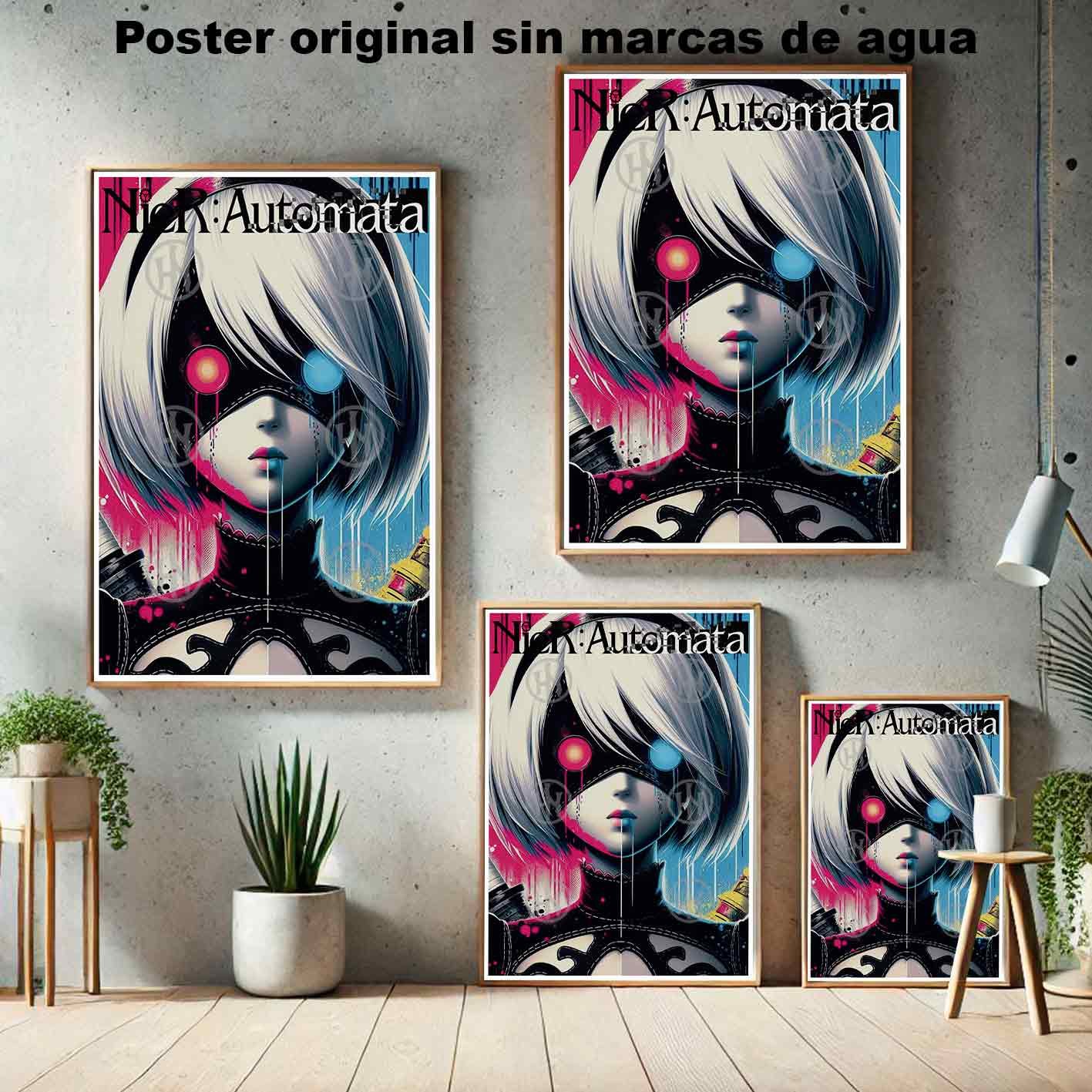 Hanna Poster Castle Rock de Historia Nuestra, 2B NieR Automata 2-El Póster Personalizado, Historia Nuestra