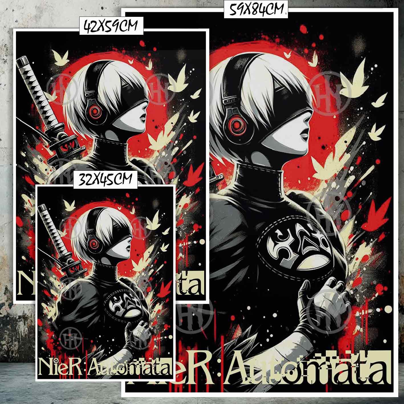Hanna Poster Castle Rock de Historia Nuestra, 2B NieR Automata 3-El Póster Personalizado, Historia Nuestra