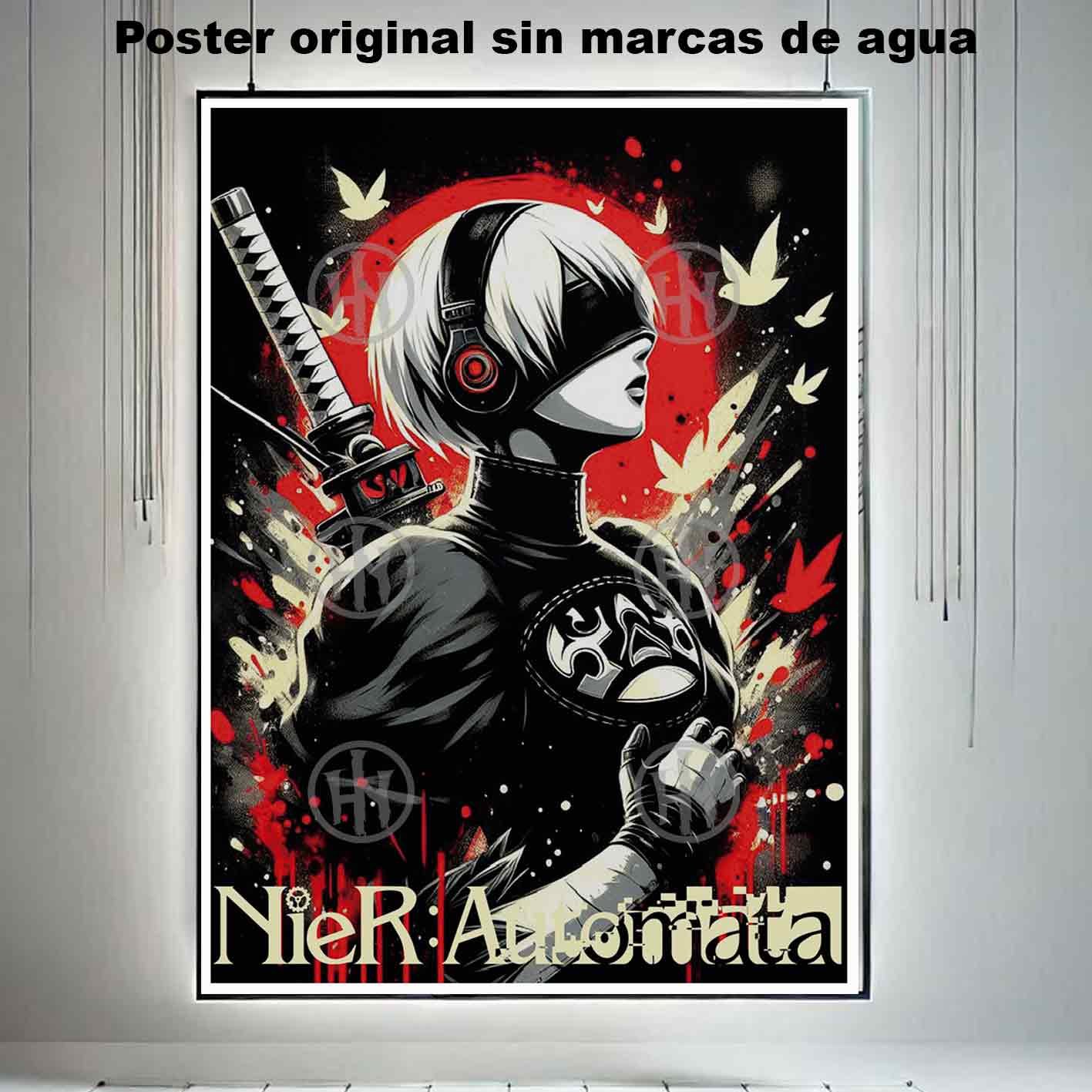 Hanna Poster Castle Rock de Historia Nuestra, 2B NieR Automata 3-El Póster Personalizado, Historia Nuestra