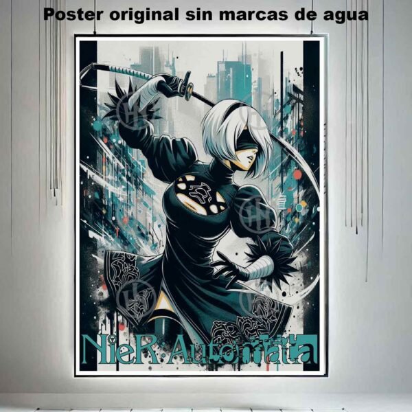 Hanna Poster Castle Rock de Historia Nuestra, 2B NieR Automata 4-El Póster Personalizado, Historia Nuestra