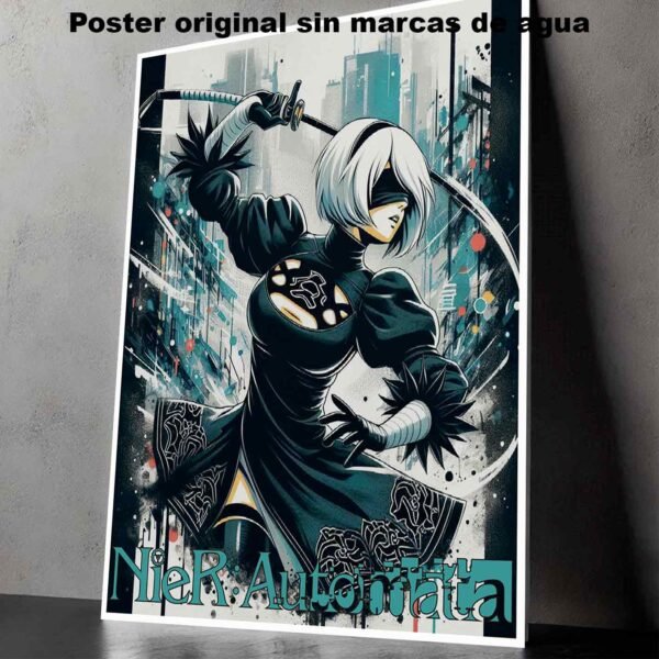 Hanna Poster Castle Rock de Historia Nuestra, 2B NieR Automata 4-El Póster Personalizado, Historia Nuestra