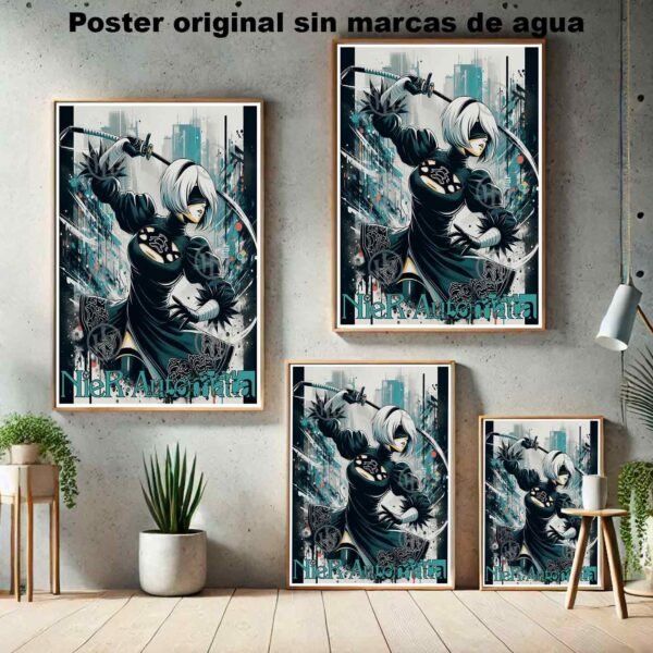 Hanna Poster Castle Rock de Historia Nuestra, 2B NieR Automata 4-El Póster Personalizado, Historia Nuestra