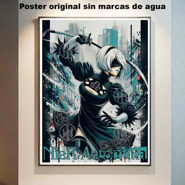 Hanna Poster Castle Rock de Historia Nuestra, 2B NieR Automata 4-El Póster Personalizado, Historia Nuestra